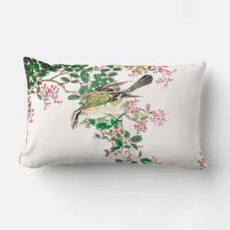 BIRD COTTON Throw Pillow
