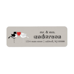 Bird Couple Labels