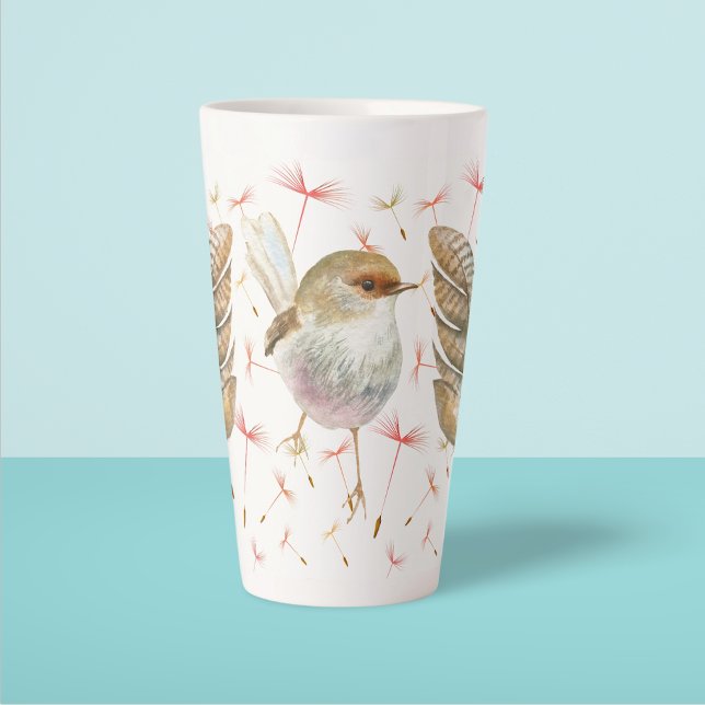 Bird & Dandelion Seeds  Latte Mug (Creator Uploaded)