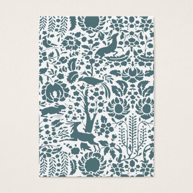 Bird, deer floral damask (Front)