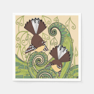 Bird design napkins