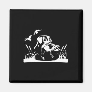 Bird Dog Duck Hunting Willow In The Marsh Hunter Magnet