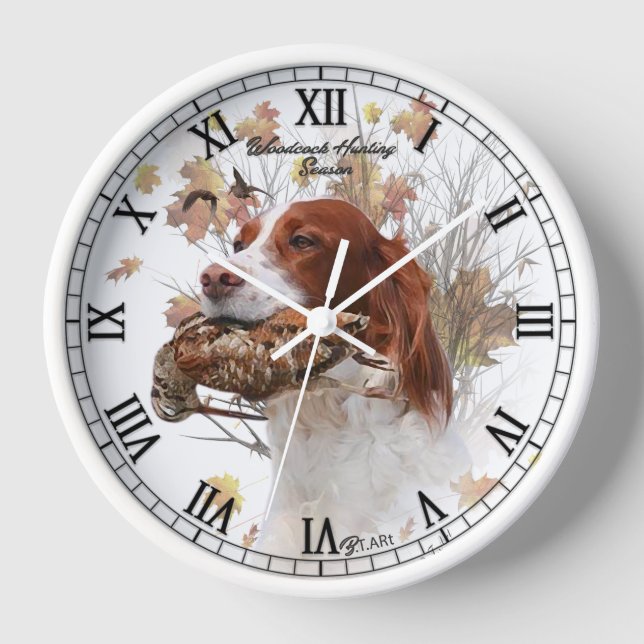 Bird dog , woodcock hunting clock (Front)