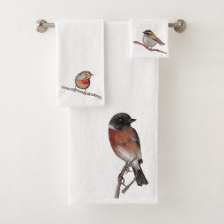 Bird Drawings Towel Set