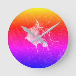Bird Dropping. Funny and Cool Round Clock