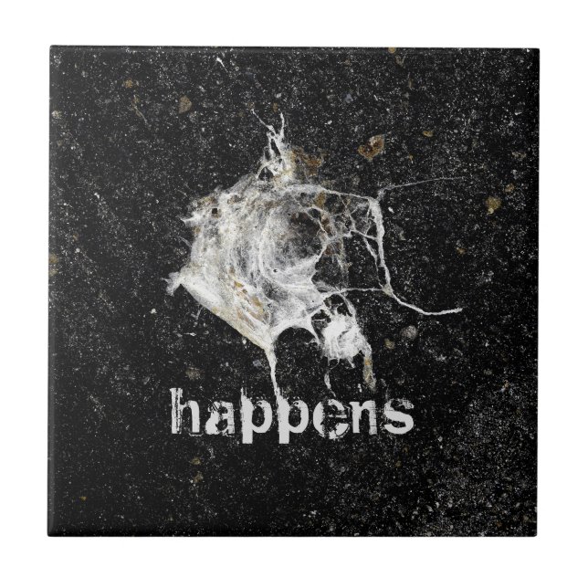 Bird Droppings Ceramic Tile (Front)