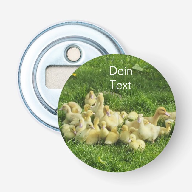 bird, duck, duckling, yellow, nature, cute, baby,  bottle opener (Front)