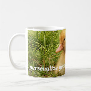 bird, duck, duckling, yellow, nature, cute, baby, coffee mug