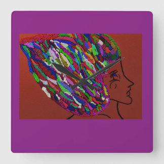 Bird Empress Square Wall Clock