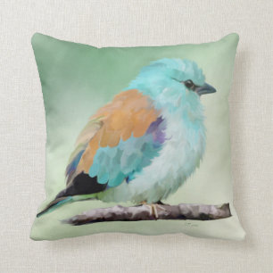 Bird: European Roller Cushion