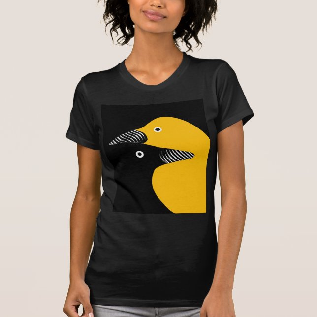 Bird eyecontact design logo gifts T-Shirt (Front)