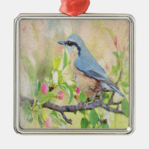 Bird Fanatic Metal Ornament
