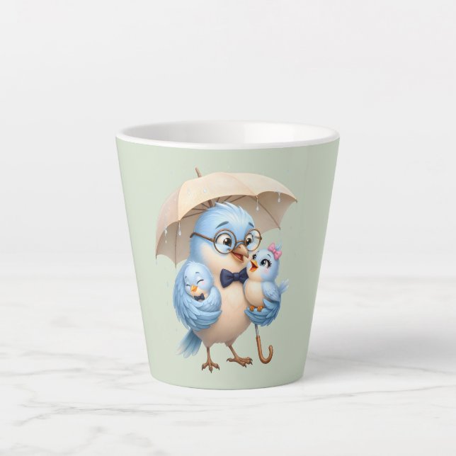 Bird Father Latte Mug (Front)