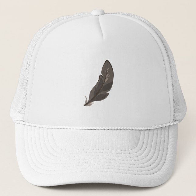 Bird Feather Trucker Hat (Front)