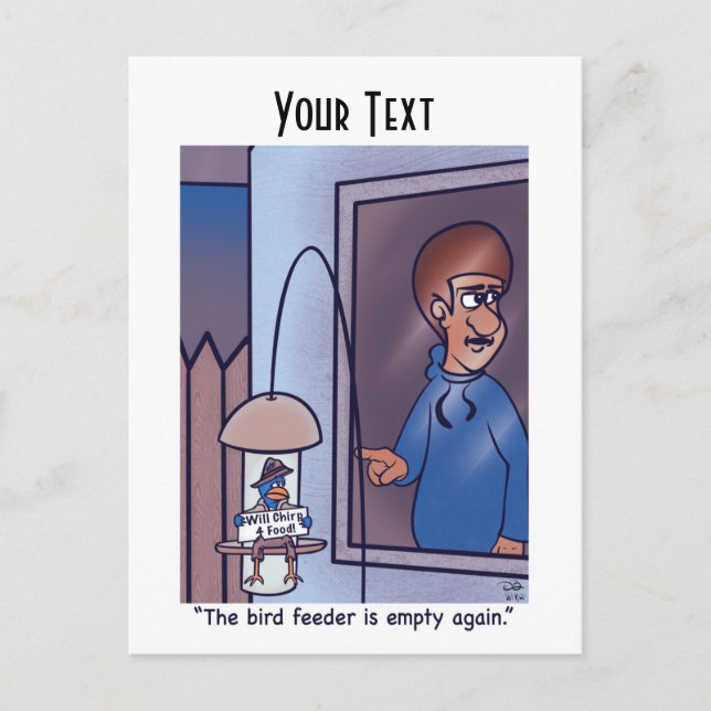 Bird Feeder Postcard (Front)