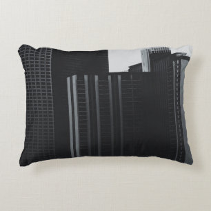 BIRD FLYING ABOVE PEOPLE WALKIN NEAR EIFFEL TOWER DECORATIVE CUSHION