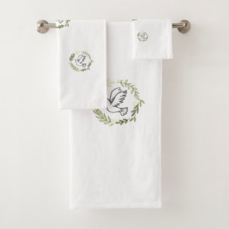 Bird flying bath towel set