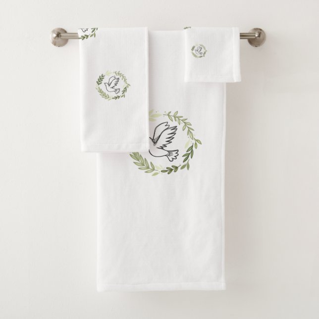 Bird flying  bath towel set (Insitu)