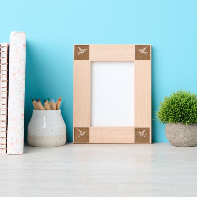 Bird Flying logo Frame Style Natural Landscape (Front)