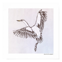 Bird Flying The Dusty Blue Grey Sky illustration