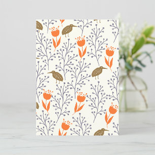 Bird Foliage Invitation