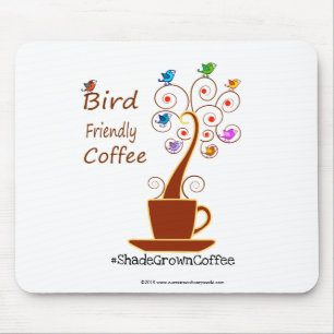 Bird Friendly Coffee Mouse Pad