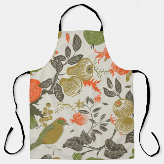 Bird Fruit Garden: Seamless Apron