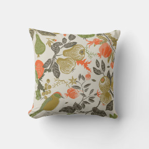 Bird Fruit Garden: Seamless Cushion