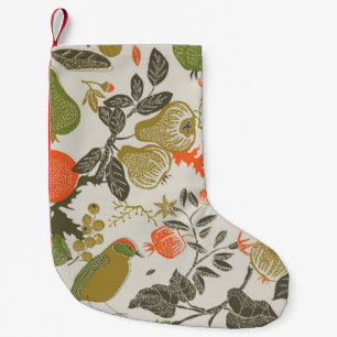 Bird Fruit Garden: Seamless Small Christmas Stocking