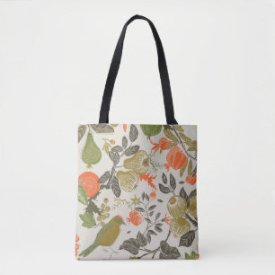 Bird Fruit Garden: Seamless Tote Bag