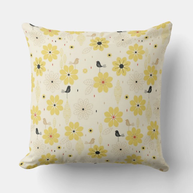 Bird Garden Cushion (Front)