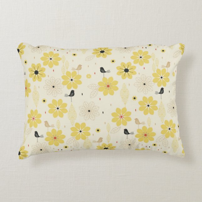 Bird Garden Decorative Cushion (Front)