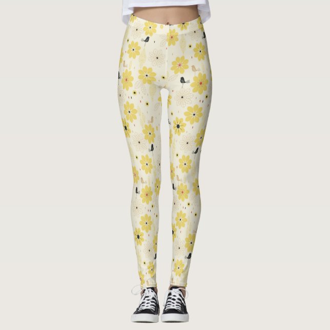 Bird Garden Leggings (Front)