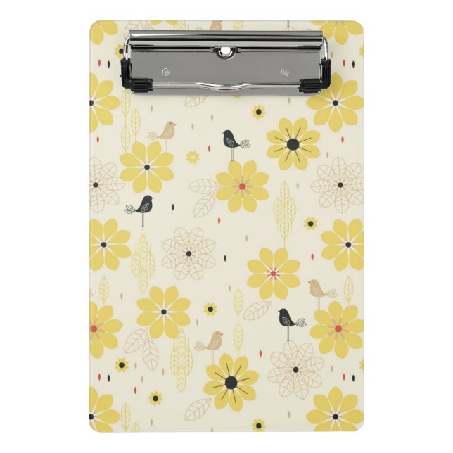 Bird Garden Mini Clipboard (Front)