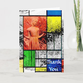 Bird Girl Angel Thank You Card