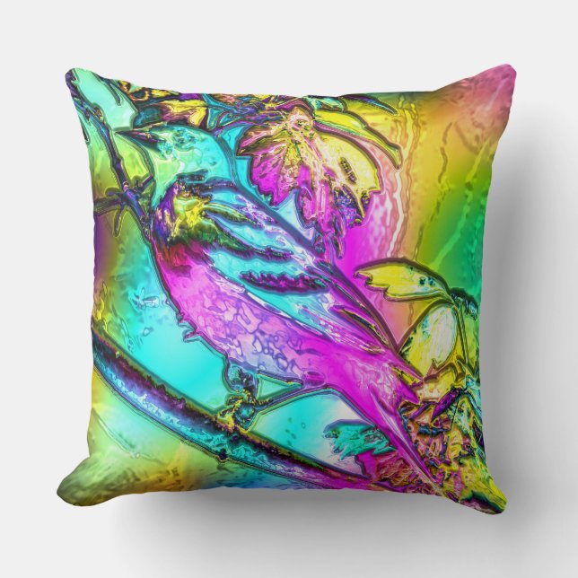 Bird Glass Art 1 Pillows (Front)