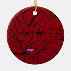 Bird Guardian  Ceramic Ornament