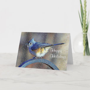 Bird Happy Holiday Card