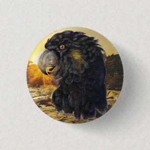 Bird Head 3 Cm Round Badge