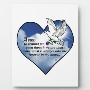 Bird Heart Poem Plaque