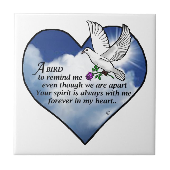 Bird Heart Poem Tile (Front)