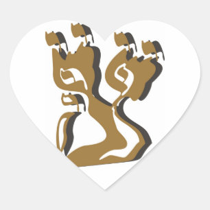 Bird Heart Sticker