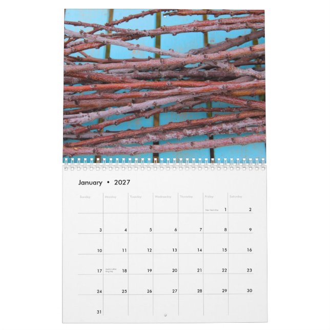 Bird House & Barn Calendar (Jan 2027)