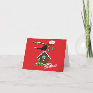 Bird House Merry Christmas Card