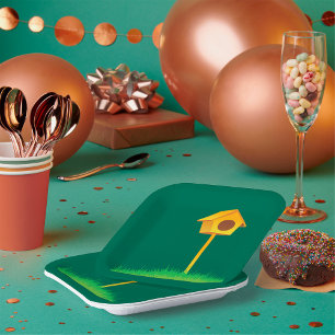 Bird House Paper Plate