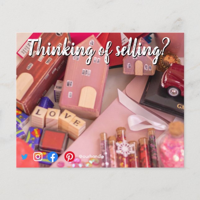 bird house selling mailer real estate valentines f flyer (Front)