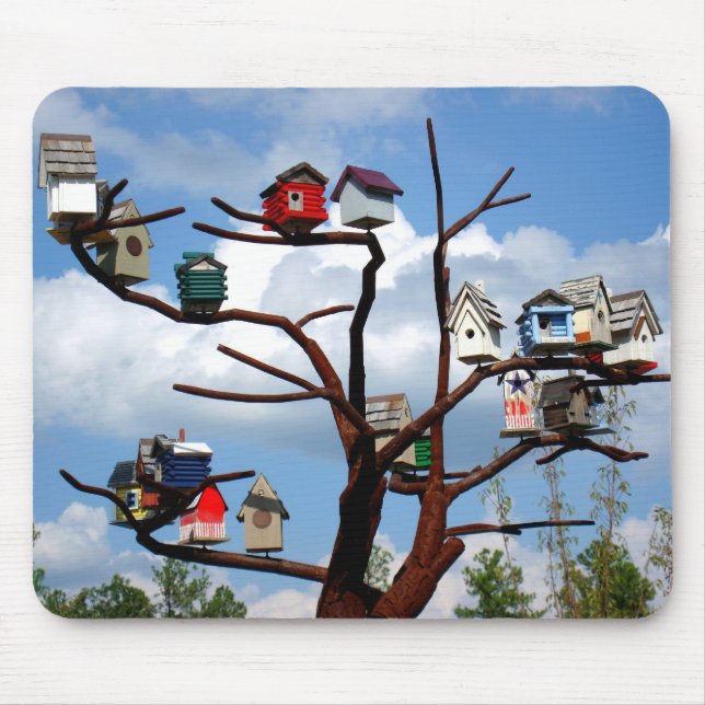 Bird Houses Mouse Pad (Front)