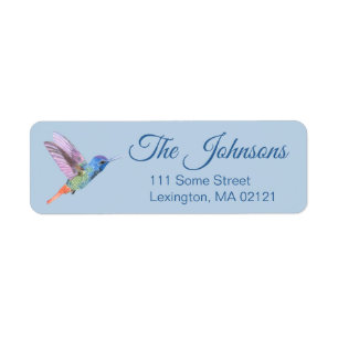 Bird Hummingbird Address Return Address Label