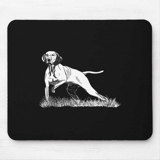 Bird Hunting Pointer Vizsla Dog For Hunters  Mouse Pad (Front)