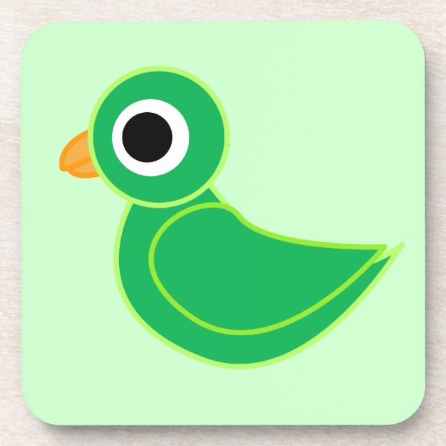 Bird Illustration Coaster (Front)